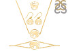 Elephant Plain Silver Jewelry Set PS-RDR-313 / RDE-534 / RDN-2 / RDB-2.