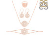 Crown Chakra Plain Silver Jewelry Set PS-RDR-320 / RDE-541 / RDN-9 / RDB-9.