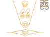 Lotus Plain Silver Jewelry Set PS-RDR-315 / RDE-536 / RDN-4 / RDB-4.