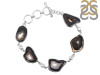 Agate (Black)/White Topaz Bracelet-BSL ABL-11-11