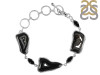 Agate (Black)/Black-Tourmaline Bracelet-BSL ABL-11-27