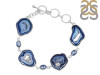 Agate (Blue)/Kyanite/Crystal Bracelet-BJ ABU-11-17