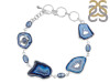 Agate (Blue)/Kyanite/Crystal Bracelet-BJ ABU-11-18