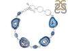 Agate (Blue)/Kyanite/Crystal Bracelet-BJ ABU-11-19