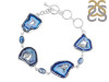 Agate (Blue)/Kyanite/Crystal Bracelet-BJ ABU-11-28