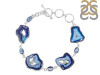 Agate (Blue)/Kyanite/Crystal Bracelet-BJ ABU-11-31