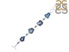 Agate (Blue)/Kyanite/Crystal Bracelet-BJ ABU-11-31