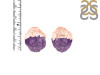 Amethyst Raw Crystal Stud Earring AMT-RCYE-2
