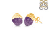Amethyst Raw Crystal Stud Earring AMT-RCYE-2