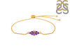 Amethyst Bracelet With Adjustable Camera Lock AMT-RDB-142.
