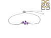 Amethyst Bracelet With Adjustable Camera Lock AMT-RDB-148.