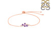 Amethyst Bracelet With Adjustable Camera Lock AMT-RDB-148.
