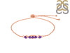 Amethyst Bracelet With Adjustable Camera Lock AMT-RDB-150.