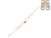 Amethyst  Raw Crystal & White Topaz Bracelet AMT-RDB-168.