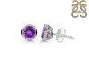 Amethyst Stud Earring AMT-RDE-1254.