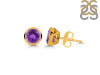 Amethyst Stud Earring AMT-RDE-1254.