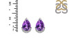 Amethyst & White Topaz Stud Earring AMT-RDE-1262.