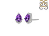 Amethyst & White Topaz Stud Earring AMT-RDE-1262.
