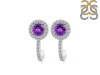 Amethyst & White Topaz Stud Earring AMT-RDE-1264.