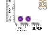 Amethyst Stud Earring AMT-RDE-1321.