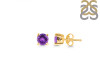 Amethyst Stud Earring AMT-RDE-1321.