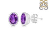 Amethyst Stud Earring AMT-RDE-1370.