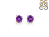 Amethyst Stud Earring AMT-RDE-1435.