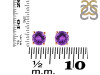 Amethyst Stud Earring AMT-RDE-1435.