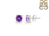 Amethyst Stud Earring AMT-RDE-1435.
