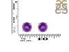Amethyst Stud Earring AMT-RDE-1436.