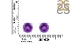 Amethyst Stud Earring AMT-RDE-1436.