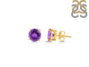 Amethyst Stud Earring AMT-RDE-1436.