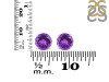 Amethyst Stud Earring AMT-RDE-1437.