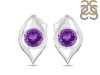 Amethyst Stud Earring AMT-RDE-21.