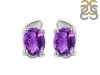 Amethyst Stud Earring AMT-RDE-28.