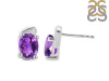 Amethyst Stud Earring AMT-RDE-28.