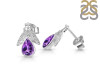 Amethyst Stud Earring AMT-RDE-33.