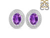 Amethyst Stud Earring AMT-RDE-35.