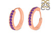 Amethyst Hoop Earring AMT-RDE-970.
