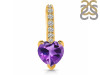 Amethyst & White Topaz Pendant AMT-RDP-540.