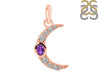 Amethyst & White Topaz Pendant AMT-RDP-691.