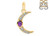 Amethyst & White Topaz Pendant AMT-RDP-691.