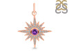 Amethyst & White Topaz Pendant AMT-RDP-693.