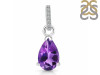 Amethyst & White Topaz Pendant AMT-RDP-757-CZ.