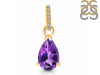 Amethyst & White Topaz Pendant AMT-RDP-757-CZ.