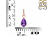 Amethyst & White Topaz Pendant AMT-RDP-757-CZ.
