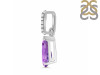 Amethyst & White Topaz Pendant AMT-RDP-757-CZ.