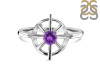 Amethyst Dharma Wheel Ring AMT-RDR-2147.