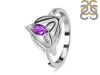 Amethyst Triquetra Ring AMT-RDR-2166.
