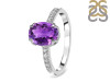 Amethyst & White Topaz Ring AMT-RDR-2382.